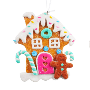 Kurt Adler kerstornament - Gingerbread huisje