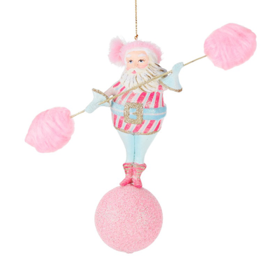 Goodwill kerstornament - Kerstman met suikerspinnen