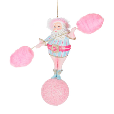 Goodwill kerstornament - Kerstman met suikerspinnen