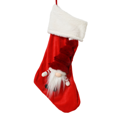 Decoris kerstsok - Met gnome