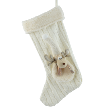 Decoris kerstsok - Met rendier