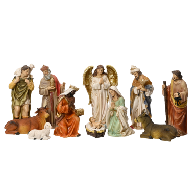 Decoris kerststal - Set van 11