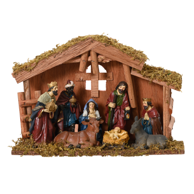 Decoris kerststal - Set van 8