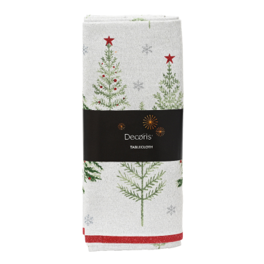 Decoris tafelkleed - Met kerstbomen