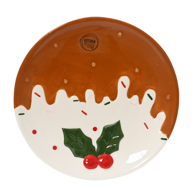 Decoris ontbijtbord - Kerstpudding