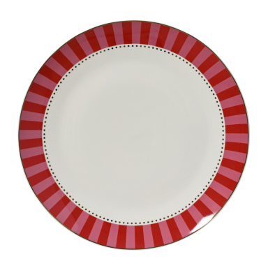 Decoris dinerbord - Met strepen