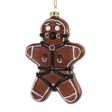 Cody Foster kerstornament - Ondeugend gingerbread poppetje