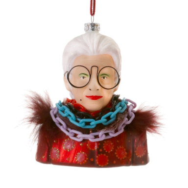 Cody Foster kerstornament - Iris Apfel
