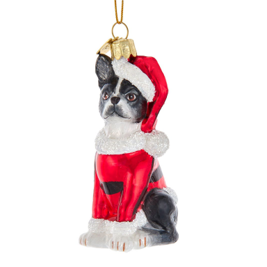 Kurt Adler kerstornament - Boston Terriër