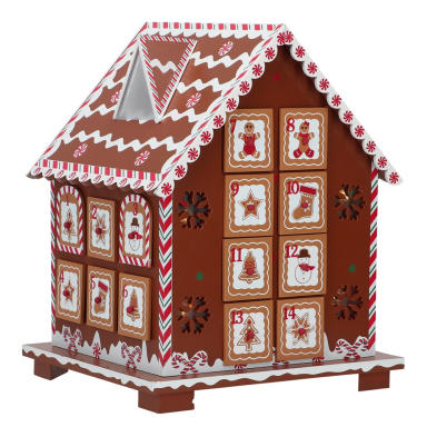 Timstor adventkalender - Gingerbread huis met LED