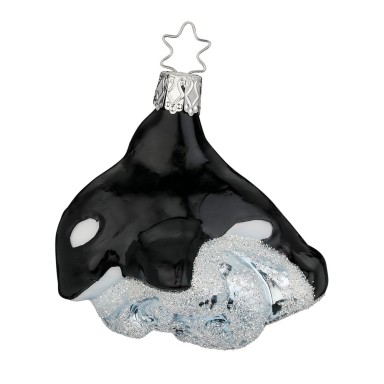 Inge Glas kerstornament - Orka
