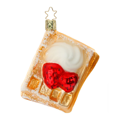 Inge Glas kerstornament - Wafel