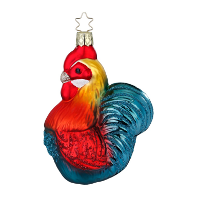 Inge Glas kerstornament - Haan