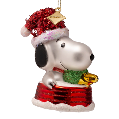 Vondels kerstornament - Snoopy met Woodstock