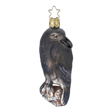 Inge Glas kerstornament - Raaf