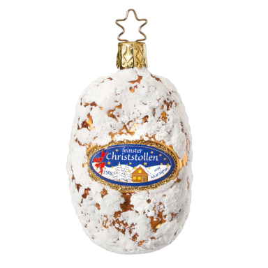 Inge Glas kerstornament - Kerststol