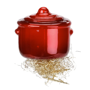 Inge Glas kerstornament - Pan - Op clip