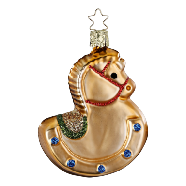 Inge Glas kerstornament - Hobbelpaard