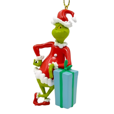 The Grinch kerstornament - Met cadeau