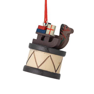 Bloomingville kerstornament - Trommel met speelgoed