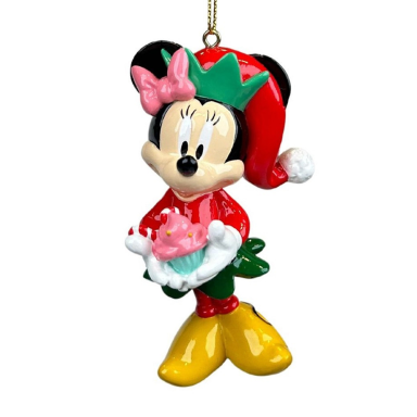 Disney kerstornament - Minnie Mouse met cupcake