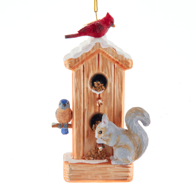 Kurt Adler kerstornament - Vogel voedersilo