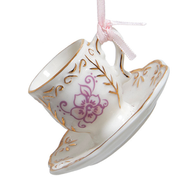 Kurt Adler kerstornament - Kop en schotel