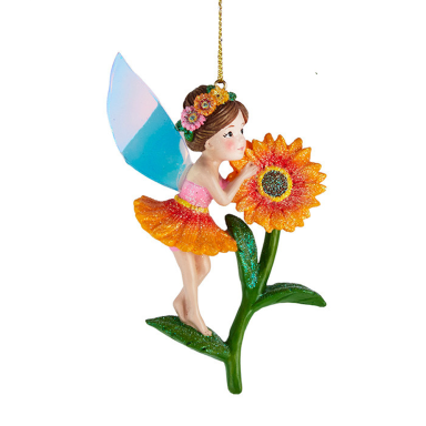 Kurt Adler kerstornament - Fee - Met bloem