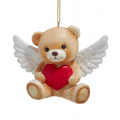 Kurt Adler kerstornament - Teddybeer met hart