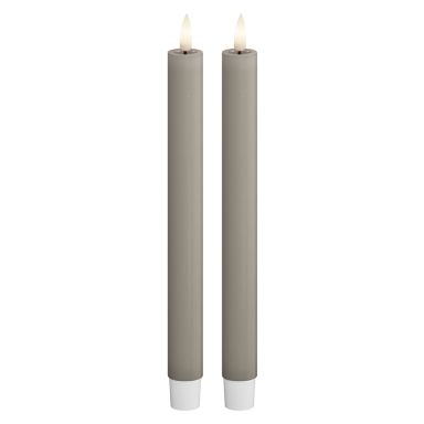 Deluxe Homeart LED dinerkaarsen - Zand - Set van 2