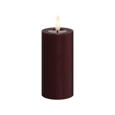Deluxe Homeart LED stompkaars - Bourgogne - 10cm