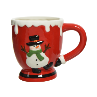 Decoris kerstmok - Met sneeuwpop