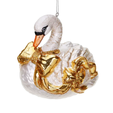 Goodwill kerstornament - Zwaan