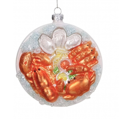 Goodwill kerstornament - Schaal met zeevruchten