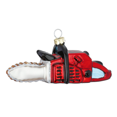 Holly & Jolly kerstornament - Kettingzaag