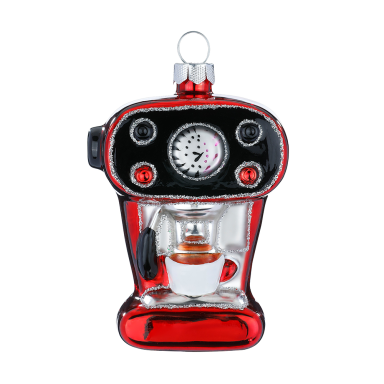 Holly & Jolly kerstornament - Espresso machine