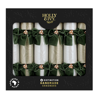 Holly & Ivy Christmas crackers - Pearlised Baroque - Set van 6