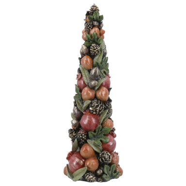 Gisela Graham kerstbeeld - Kerstboom met fruit