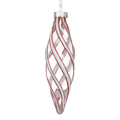 Decoris kerstpegel - Met swirl - 12cm
