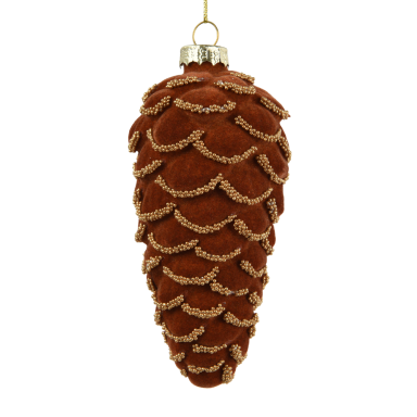 Decoris kerstornament - Dennenappel