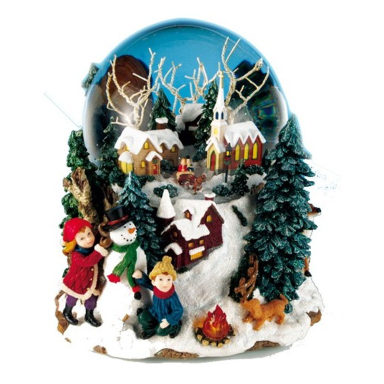 Sneeuwbol - Met winters landschap