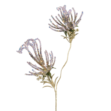 Everlands kersttak - Orchidee - Met glitters