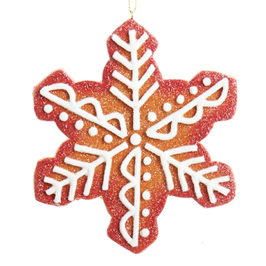 Kurt Adler kerstornament - Gingerbread sneeuwvlok