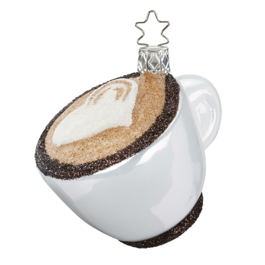 Inge Glas kerstornament - Cappuccino