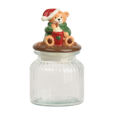 Decoris voorraadpot - Met beer