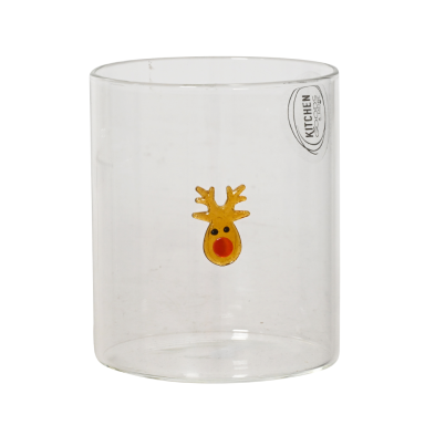 Decoris waterglas - Met rendier