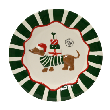 Decoris dinerbord - Met teckel