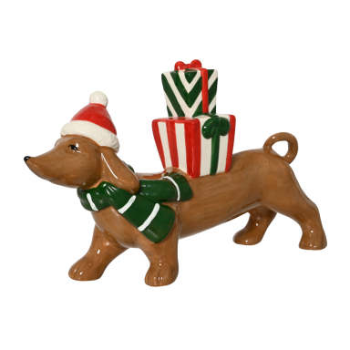 Decoris kerstfiguur - Teckel