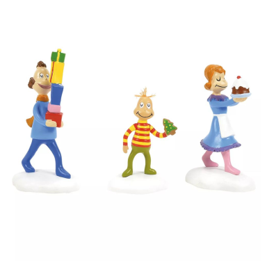 The Grinch Village kerstfiguren - Who street lights - Set van 2
