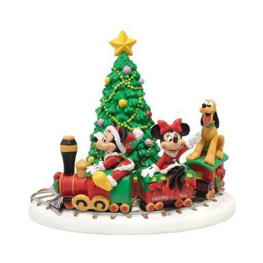 Disney Village kerstdorp figuur - Mickey's Holiday Express
